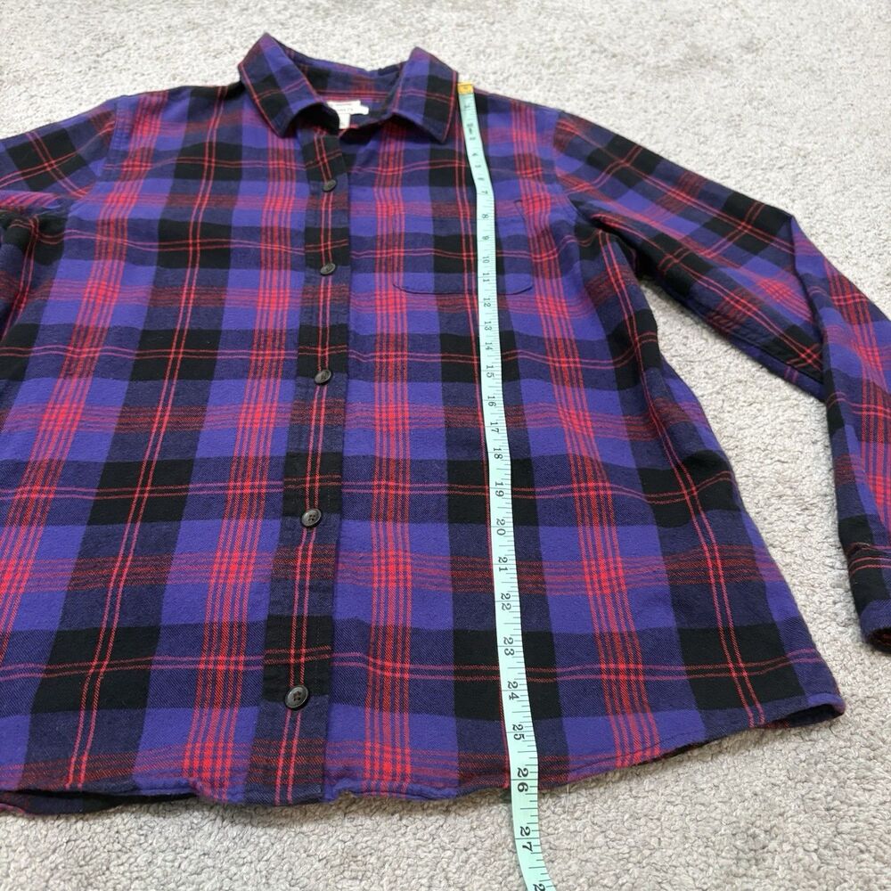 L.L. Bean Women's Relaxed Fit Scotch Plaid Flannel Shirt Size S - Picture 6 of 10